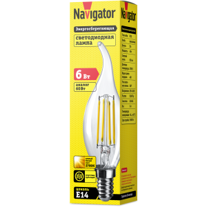 Лампа Navigator 61 355 NLL-F-FC35-6-230-2.7K-E14. Фото 2