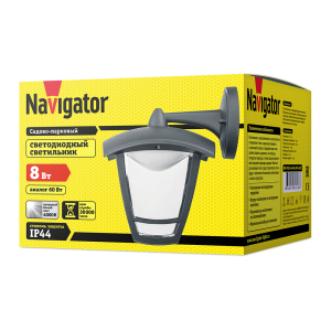 Светильник Navigator 61 618 NOF-P02-8-4K-BL-IP44-LED. Фото 2