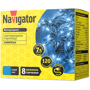 Гирлянда Navigator 61 813 NGF-S01-120B-5-7.5m-230-C8-G-IP20. Фото 2