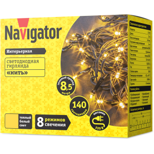 Гирлянда Navigator 61 815 NGF-S01-140WW-5-8.5m-230-C8-G-IP20. Фото 2
