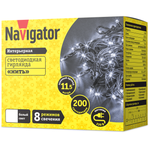 Гирлянда Navigator 61 820 NGF-S01-200CW-5-11.5m-230-C8-G-IP20. Фото 2