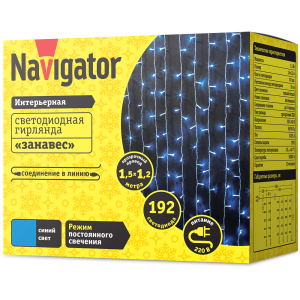 Гирлянда Navigator 61 859 NGF-C01-192B-10-1.5x1.2m-230-TR-IP20. Фото 2