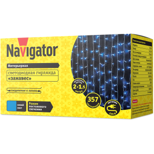 Гирлянда Navigator 61 866 NGF-C01-357B-8-2x1.5m-230-TR-IP20. Фото 2