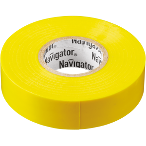 Изолента Navigator 71 105 NIT-B15-20/Y жёлтая. Фото 1
