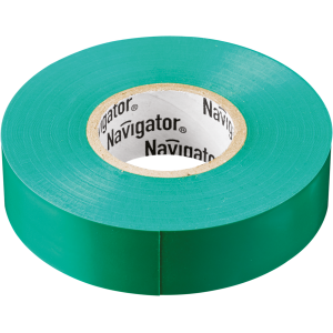 Изолента Navigator 71 106 NIT-B15-20/G зелёная. Фото 1