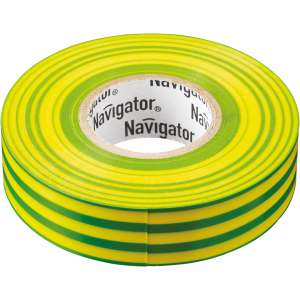 Изолента Navigator 71 108 NIT-B15-20/YG жёлто-зелёная. Фото 1