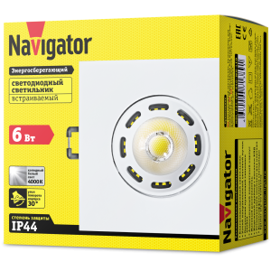 Светильник Navigator 71 389 NDL-PS2-6W-840-WH-LED(95x95). Фото 3