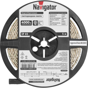 СД Лента Navigator 71 401 NLS-3528W60-4.8-IP65-12V R5. Фото 3