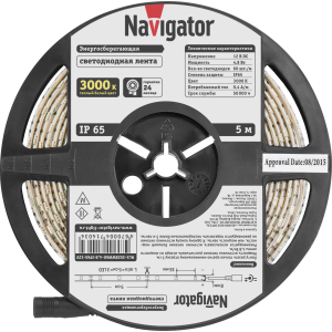 СД Лента Navigator 71 403 NLS-3528WW60-4.8-IP65-12V R5. Фото 2