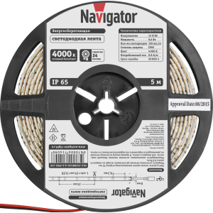 СД Лента Navigator 71 409 NLS-3528W120-9.6-IP65-12V R5. Фото 3