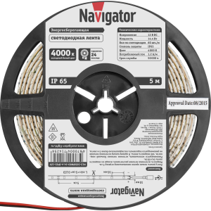 СД Лента Navigator 71 425 NLS-5050W60-14.4-IP65-12V R5. Фото 2