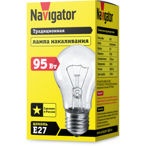 Лампа Navigator 71 499 NI-A-95-230-E27-CL. Фото 2