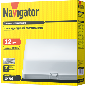 Светильник Navigator 71 582 NBL-S1-12-4K-IP54-LED. Фото 3