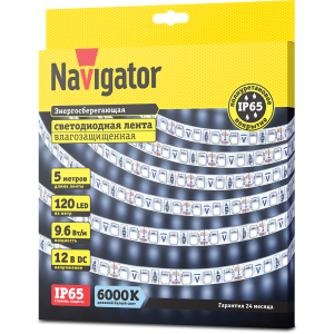 СД Лента Navigator 71 765 NLS-3528СW120-9.6-IP65-12V R5. Фото 2