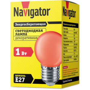 Лампа Navigator 71 827 NLL-G45-1-230-R-E27. Фото 2