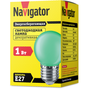 Лампа Navigator 71 828 NLL-G45-1-230-G-E27. Фото 2