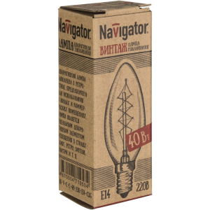 Лампа Navigator 71 953 NI-V-C-C-40-230-E14-CLG. Фото 2