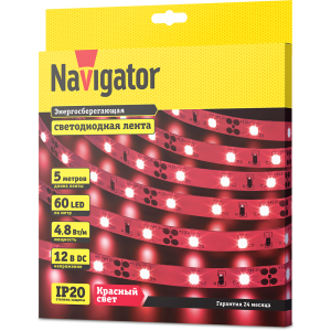 СД Лента Navigator 80 297 NLS-3528R60-4.8-IP20-12V R5. Фото 2
