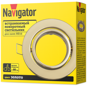 Светильник Navigator 93 019 NFS-02 (Поворотный золото). Фото 4