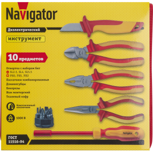 Набор инструмента Navigator 93 434 NHT-Ind05-H10 (диэлектрические, 10 шт). Фото 4