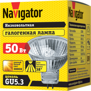 Лампа Navigator 94 206 JCDR 50W G5.3 230V 2000h. Фото 2