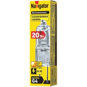 Лампа Navigator 94 210 JC 20W clear G4 12V 2000h. Фото 2