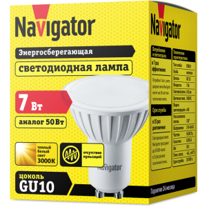 Лампа Navigator 94 226 NLL-PAR16-7-230-3K-GU10. Фото 2