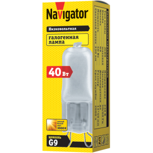 Лампа Navigator 94 232 JCD9 40W frost G9 230V 2000h. Фото 2