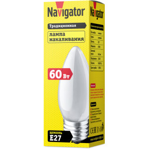 Лампа Navigator 94 327 NI-B-60-230-E27-FR. Фото 2