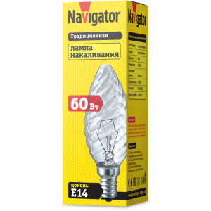 Лампа Navigator 94 333 NI-TC-60-230-E14-CL. Фото 2