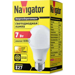 Лампа Navigator 94 385 NLL-A60-7-230-2.7K-E27. Фото 2
