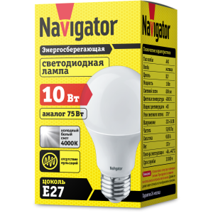 Лампа Navigator 94 388 NLL-A60-10-230-4K-E27. Фото 2