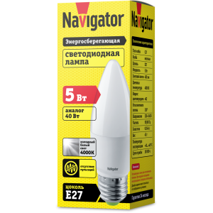 Лампа Navigator 94 483 NLL-P-C37-5-230-4K-E27-FR. Фото 2