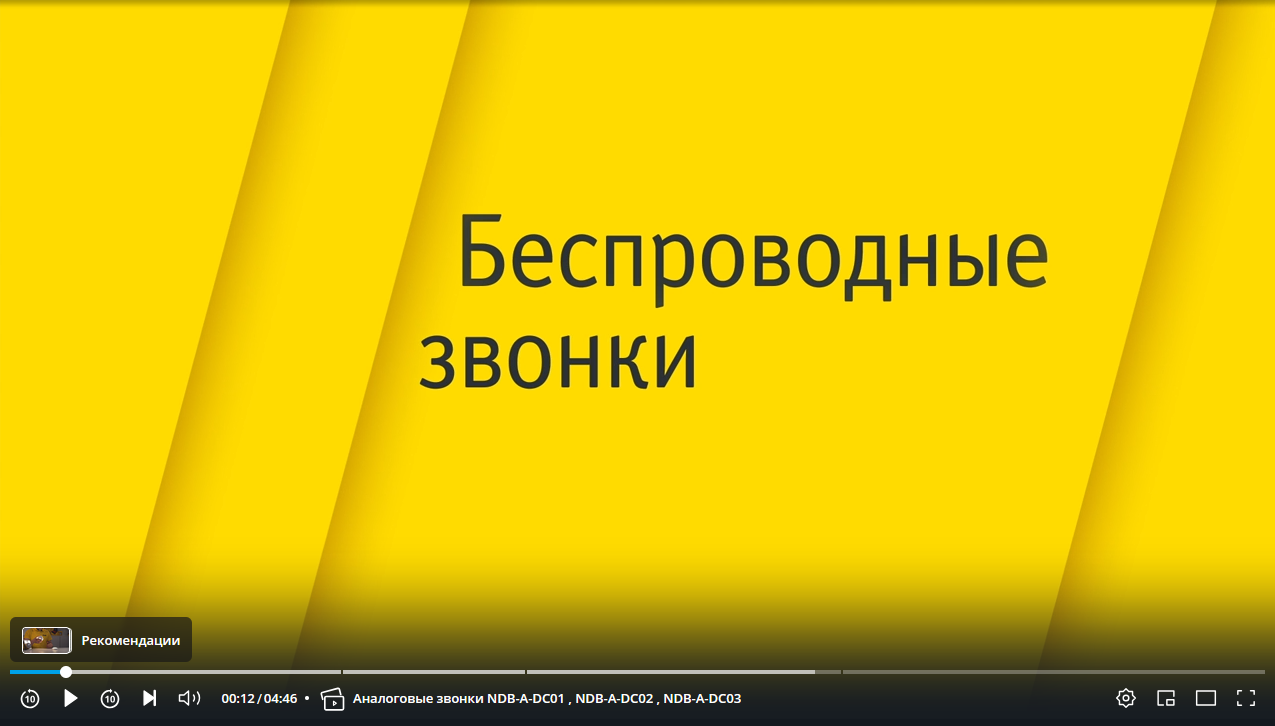 Беспроводные звонки Navigator